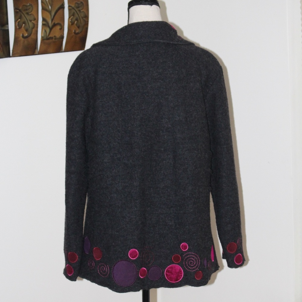 Appleseed's, Snap Button Down Wool Jacket - image 2